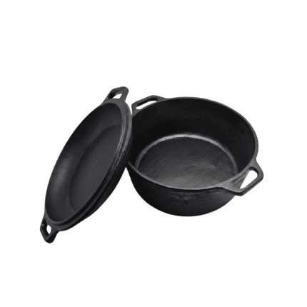 Cast Iron 26 cm 2 in 1 Dutch Oven
