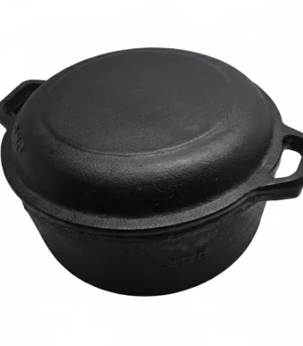 cast iron 2 in 1 dutch oven