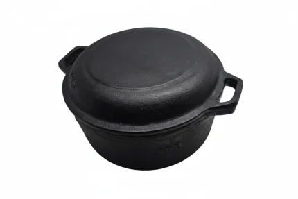 cast iron 2 in 1 dutch oven