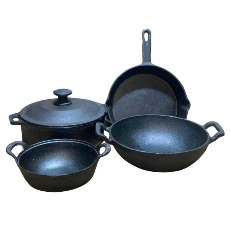 cast iron cookware set