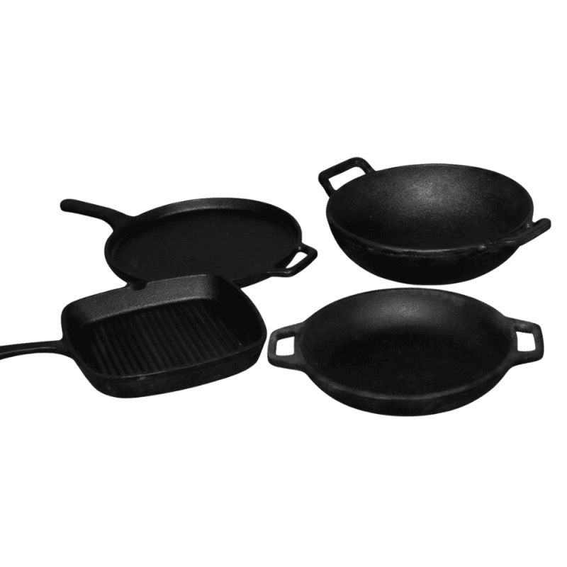 Cast Iron Induction Support Set-5 With BBQ