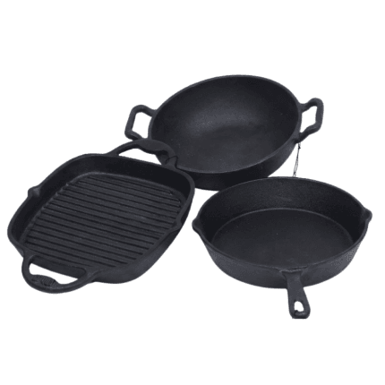 Cast Iron Induction Set-1 With BBQ